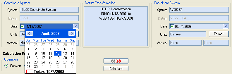 우림텍 Blue Marble Geographic Calculator