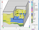 RockWorks interactive solid model editor